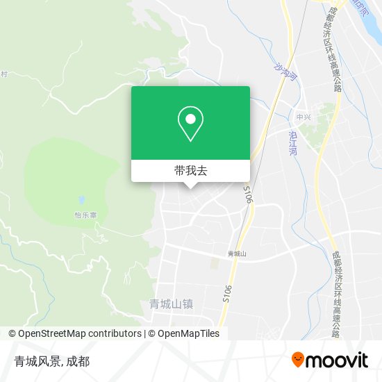 青城风景地图