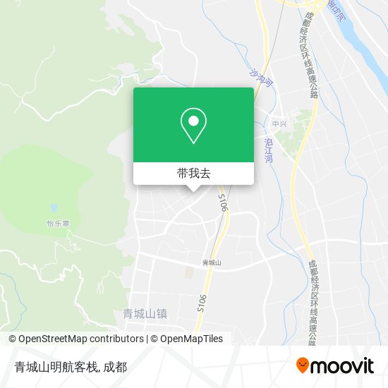 青城山明航客栈地图