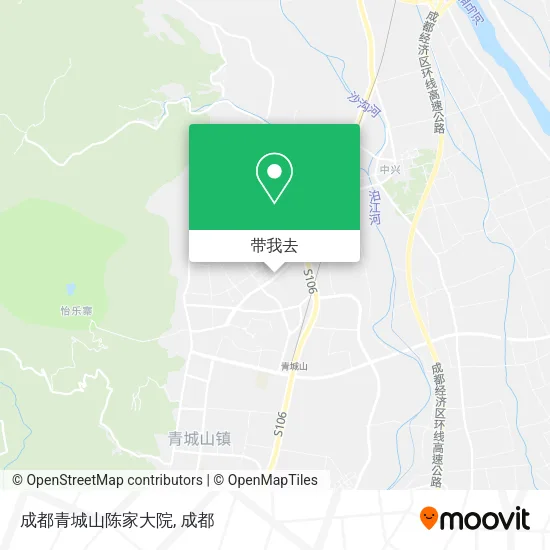 成都青城山陈家大院地图
