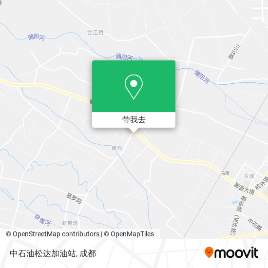 中石油松达加油站地图
