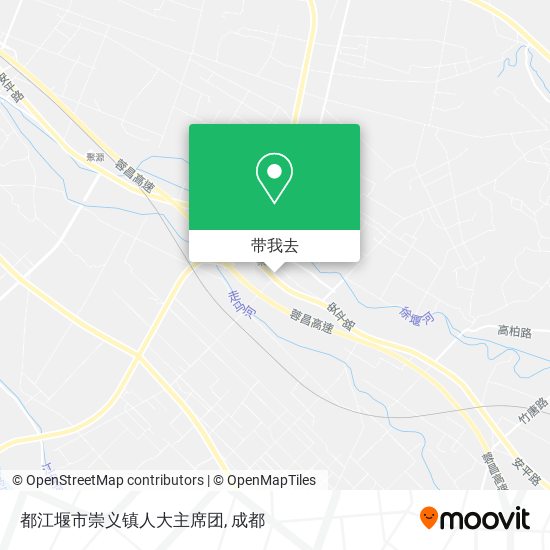 都江堰市崇义镇人大主席团地图