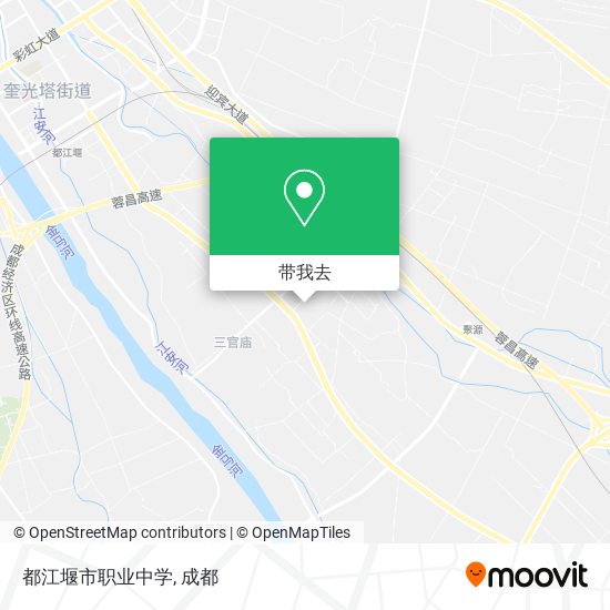 都江堰市职业中学地图