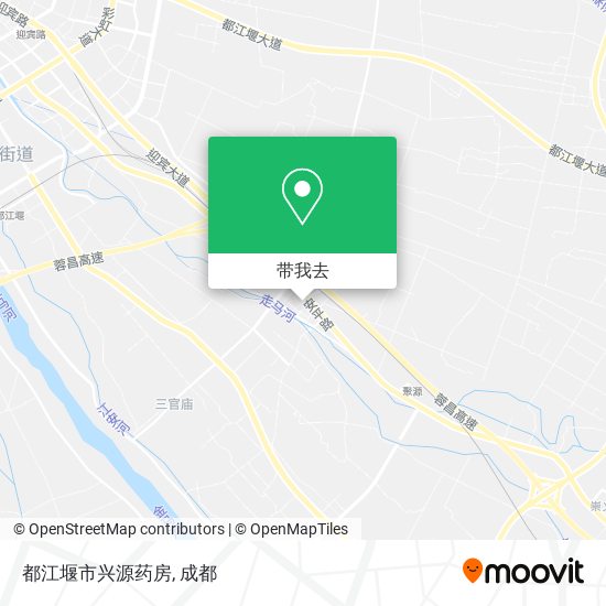 都江堰市兴源药房地图