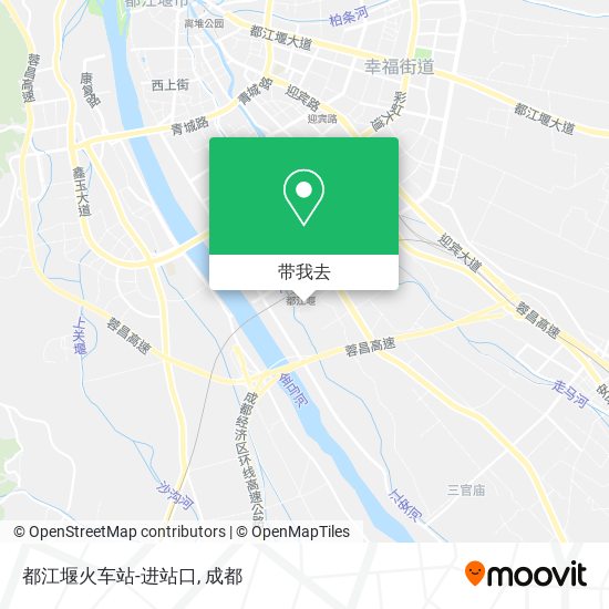 都江堰火车站-进站口地图