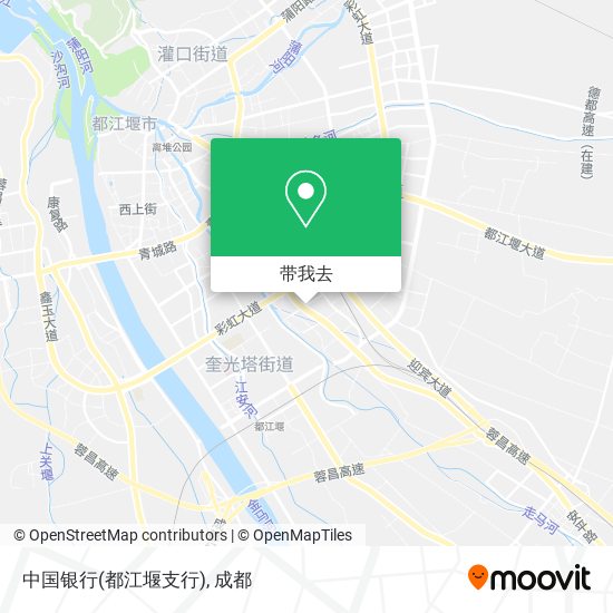 中国银行(都江堰支行)地图