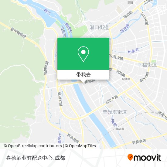 喜德酒业驻配送中心地图