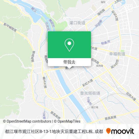 都江堰市观江社区B-13-1地块灾后重建工程L栋地图