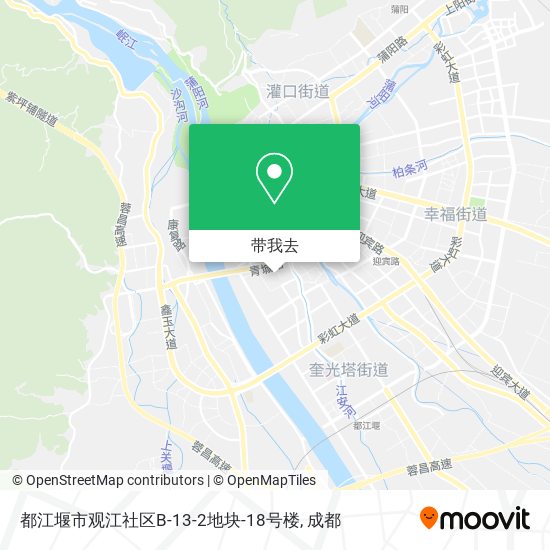 都江堰市观江社区B-13-2地块-18号楼地图