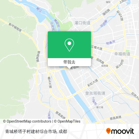 青城桥塔子村建材综合市场地图