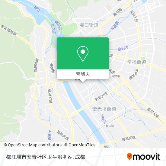都江堰市安青社区卫生服务站地图