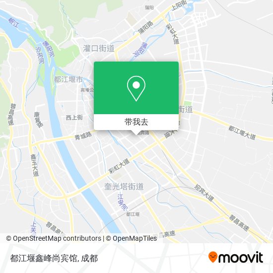 都江堰鑫峰尚宾馆地图