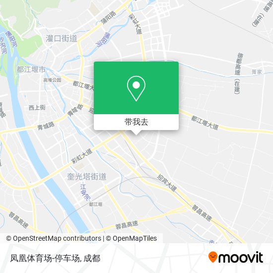 凤凰体育场-停车场地图