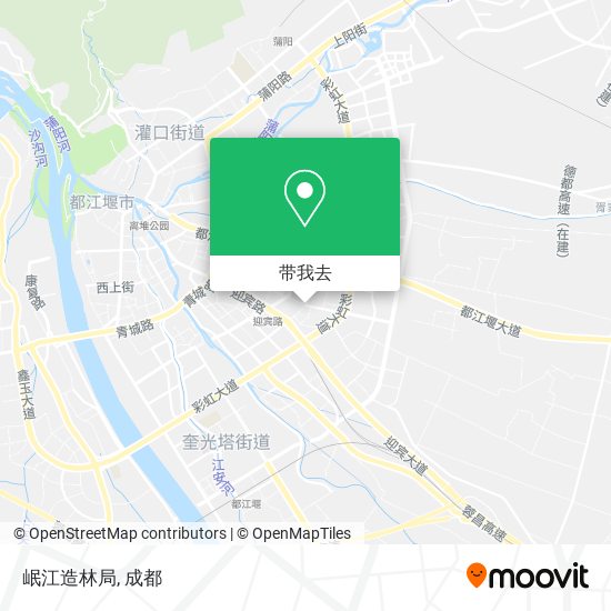 岷江造林局地图