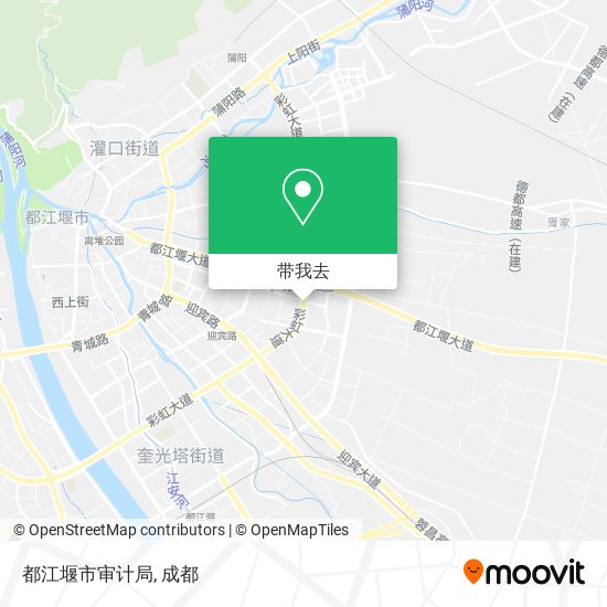 都江堰市审计局地图