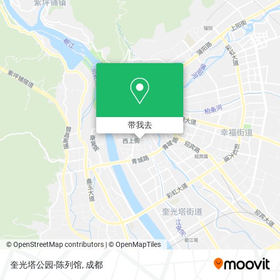 奎光塔公园-陈列馆地图