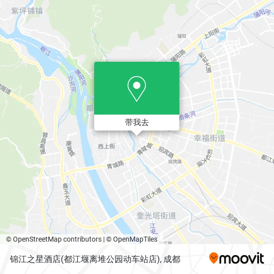 锦江之星酒店(都江堰离堆公园动车站店)地图