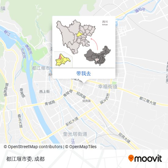 都江堰市委地图