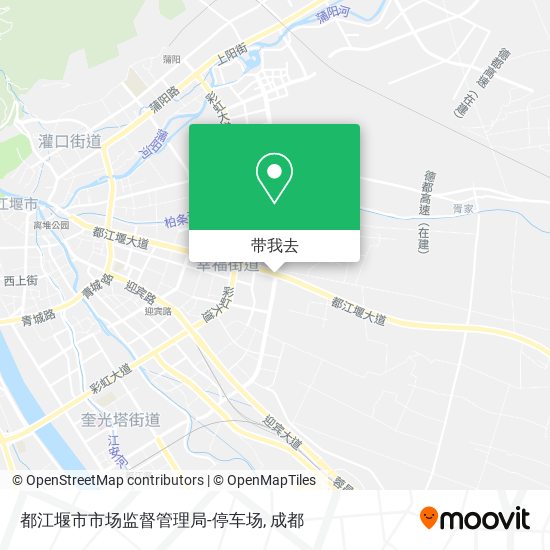 都江堰市市场监督管理局-停车场地图