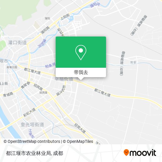 都江堰市农业林业局地图
