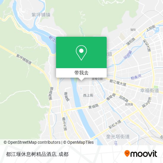 都江堰休息树精品酒店地图