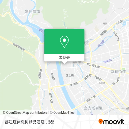 都江堰休息树精品酒店地图