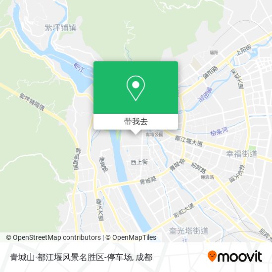 青城山·都江堰风景名胜区-停车场地图