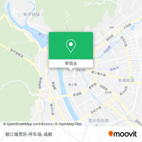 都江堰景区-停车场地图
