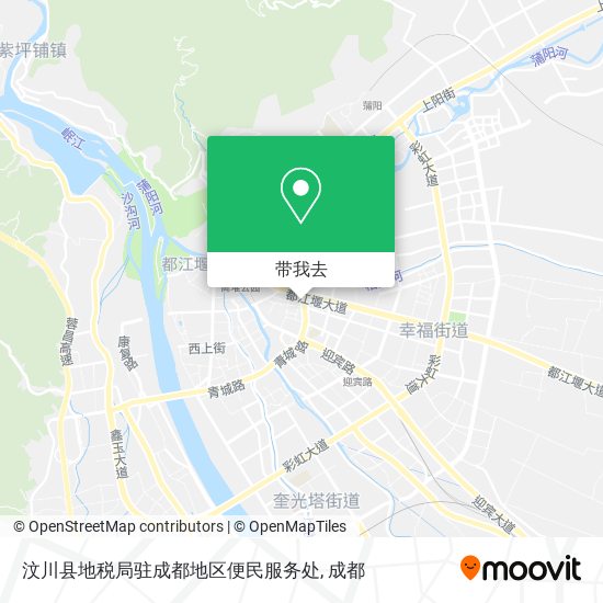 汶川县地税局驻成都地区便民服务处地图