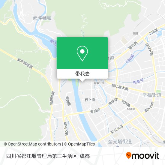 四川省都江堰管理局第三生活区地图