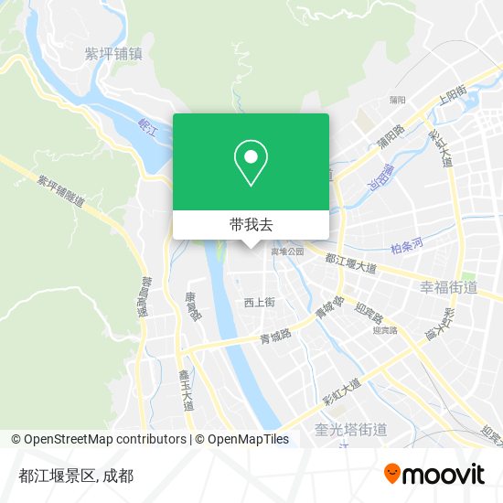 都江堰景区地图