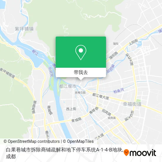 白果巷城市拆除商铺疏解和地下停车系统A-1-4-B地块地图