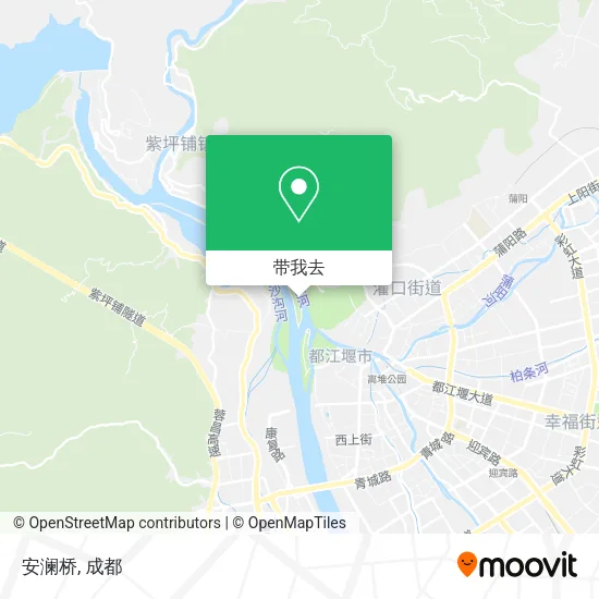 安澜桥地图