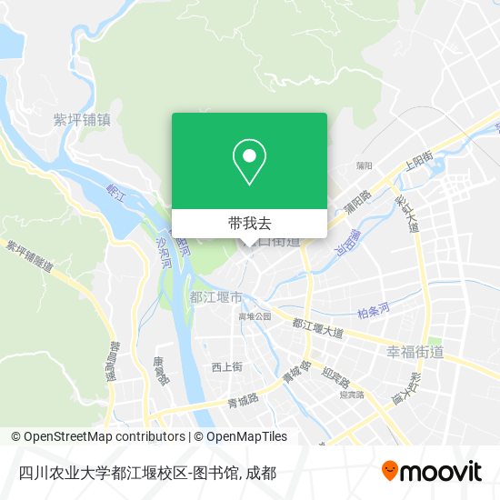 四川农业大学都江堰校区-图书馆地图
