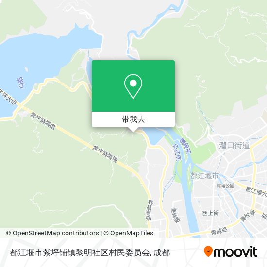 都江堰市紫坪铺镇黎明社区村民委员会地图