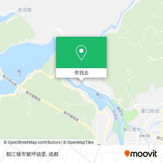 都江堰市紫坪镇委地图