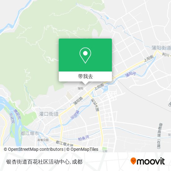 银杏街道百花社区活动中心地图