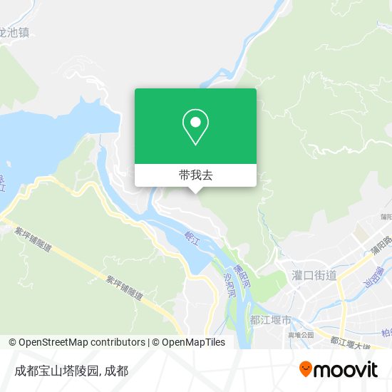 成都宝山塔陵园地图