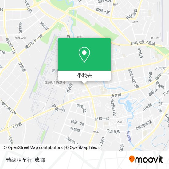 骑缘租车行地图