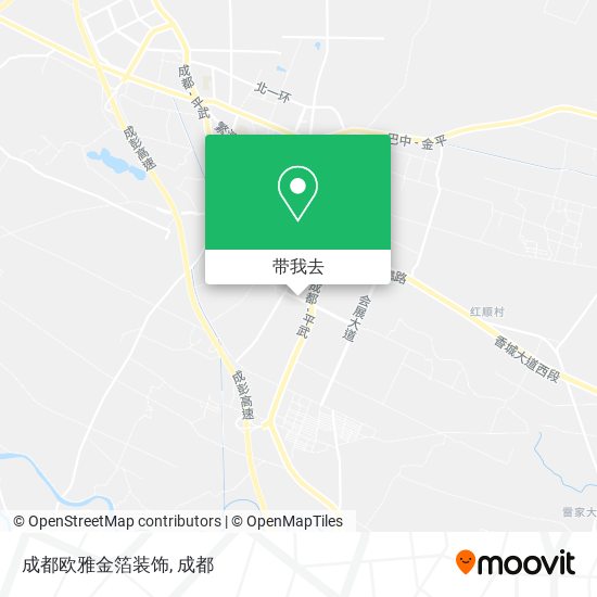 成都欧雅金箔装饰地图
