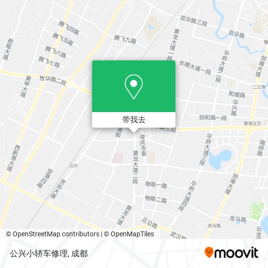 公兴小轿车修理地图
