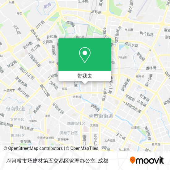 府河桥市场建材第五交易区管理办公室地图