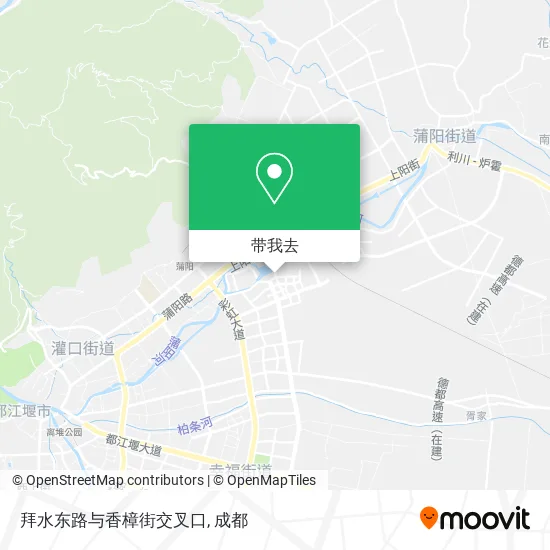 拜水东路与香樟街交叉口地图