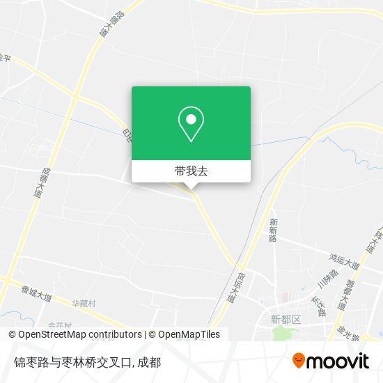锦枣路与枣林桥交叉口地图