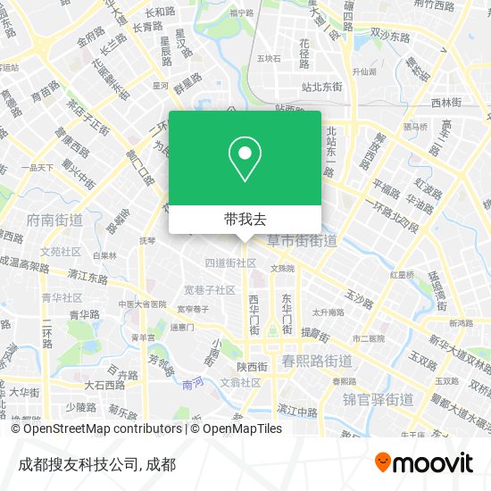 成都搜友科技公司地图