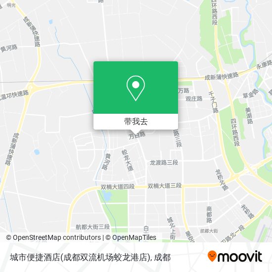 城市便捷酒店(成都双流机场蛟龙港店)地图