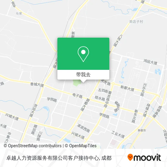卓越人力资源服务有限公司客户接待中心地图