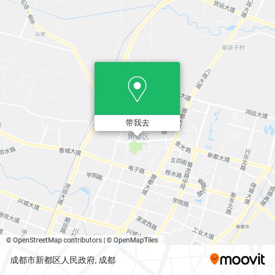 成都市新都区人民政府地图