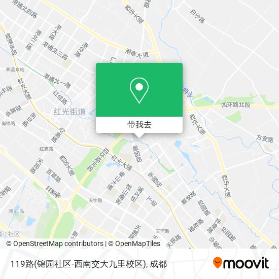 119路(锦园社区-西南交大九里校区)地图