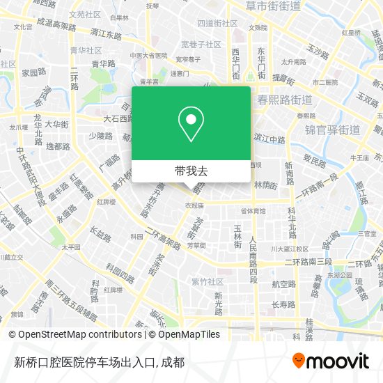 新桥口腔医院停车场出入口地图