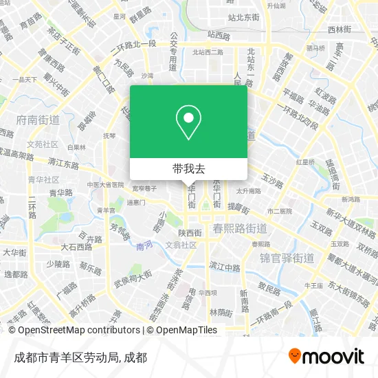 成都市青羊区劳动局地图